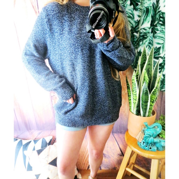 AE Slouchy speckled knit sweater 🌿 - Picture 4 of 7